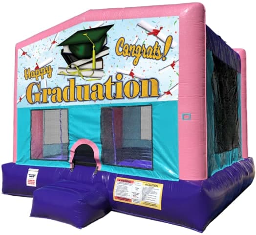 Graduation Bouncer w/ Hoop - Sparkly Pink Edition