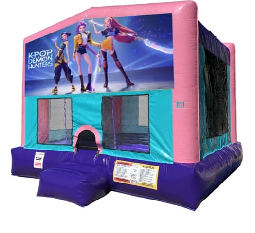 K-Pop Demon Hunters Bouncer w/ Hoop - Sparkly Pink Edition
