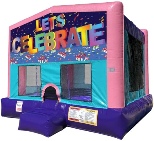 Let's Celebrate Bouncer - Sparkly Pink Edition