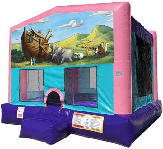 Noah's Ark Bouncer w/ Hoop - Sparkly Pink Edition
