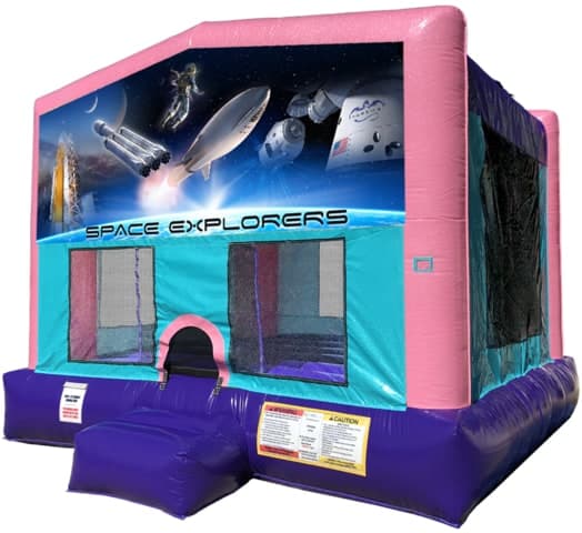 Space Explorers Bouncer w/ Hoop - Sparkly Pink Edition